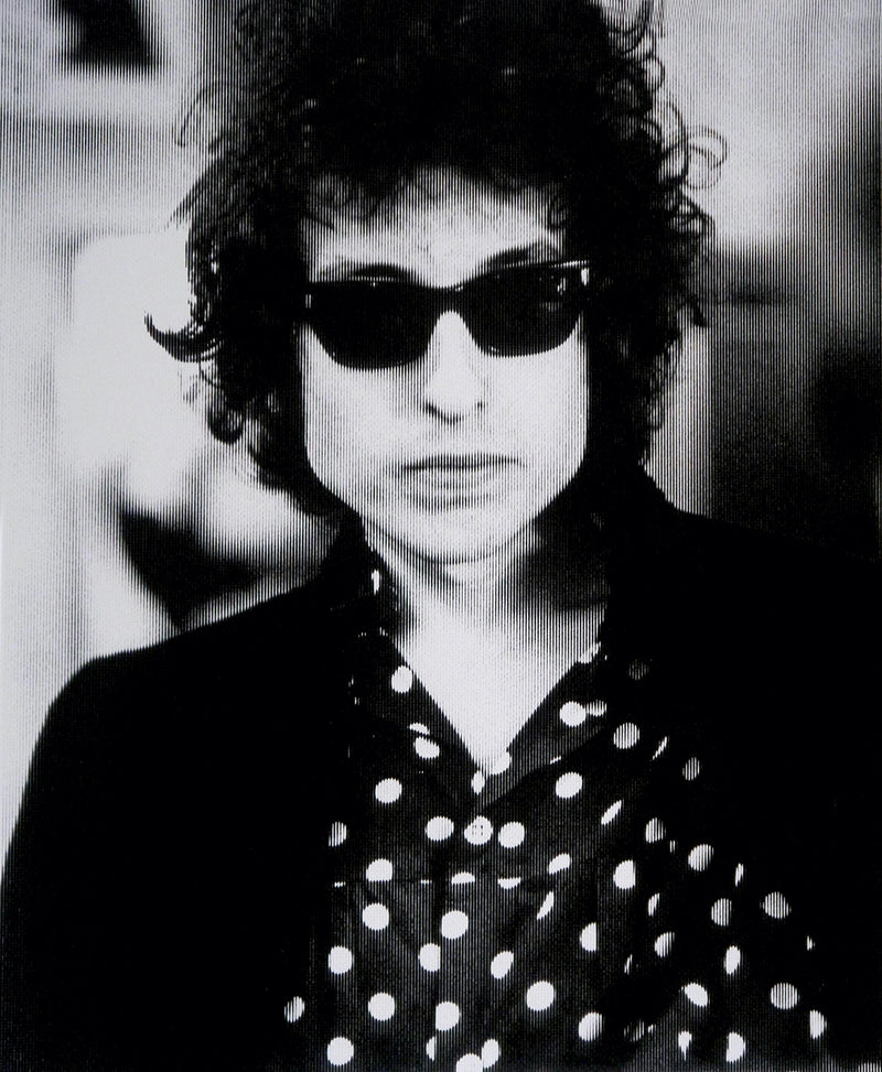 David Studwell, Bob Dylan-Platinum Limited edition fine art print by David Studwell, blending pop art style with celebrity culture and bold graphic design. Available for sale at Smolensky Gallery