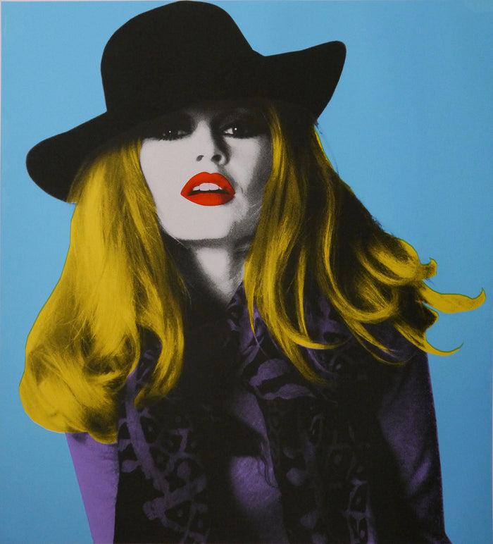 David Studwell, Brigitte Bardot I Limited edition fine art print by David Studwell, blending pop art style with celebrity culture and bold graphic design. Available for sale at Smolensky Gallery