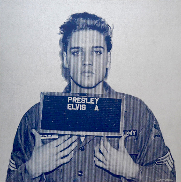 David Studwell, Elvis-Indigo Blue Limited edition fine art print by David Studwell, blending pop art style with celebrity culture and bold graphic design. Available for sale at Smolensky Gallery