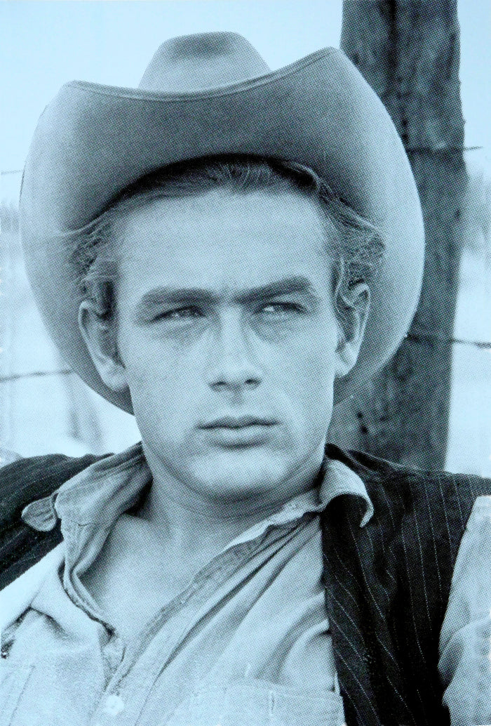 David Studwell, James Dean-Blue Limited edition fine art print by David Studwell, blending pop art style with celebrity culture and bold graphic design. Available for sale at Smolensky Gallery