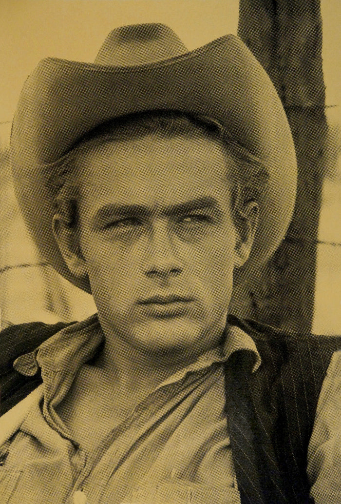 David Studwell, James Dean-Gold Limited edition fine art print by David Studwell, blending pop art style with celebrity culture and bold graphic design. Available for sale at Smolensky Gallery