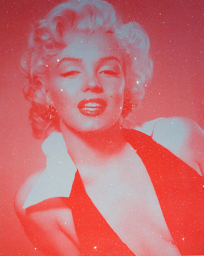 David Studwell, Marilyn Monroe-Neon Red Limited edition fine art print by David Studwell, blending pop art style with celebrity culture and bold graphic design. Available for sale at Smolensky Gallery
