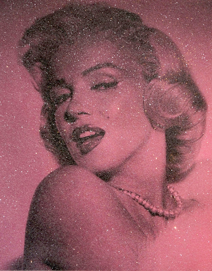 David Studwell, Marilyn Monroe-pink Limited edition fine art print by David Studwell, blending pop art style with celebrity culture and bold graphic design. Available for sale at Smolensky Gallery