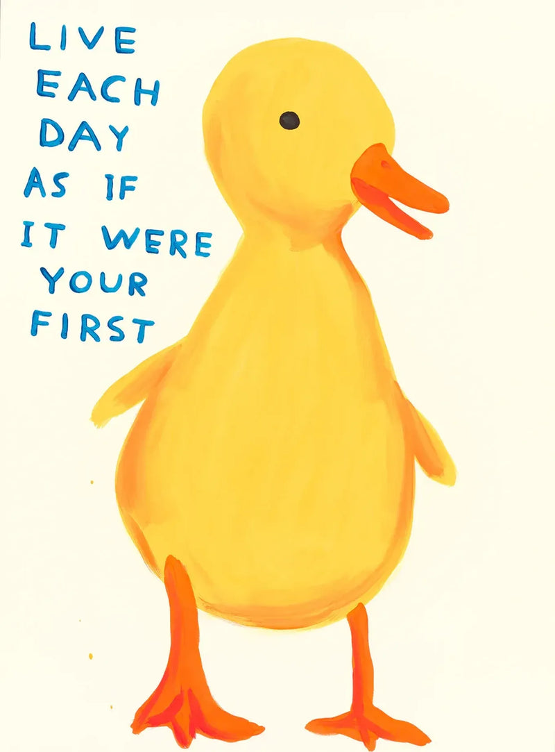 David Shrigley, Live Each Day As If It Were Your First, 2022