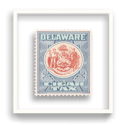 Guy Gee Art - DELAWARE stamp art- Contemporary Art Gallery 