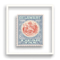 Guy Gee Art - DELAWARE stamp art- Contemporary Art Gallery 