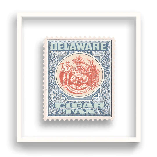 Guy Gee Art - DELAWARE stamp art- Contemporary Art Gallery 