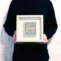 Guy Gee Art - DENMARK stamp art- Contemporary Art Gallery 
