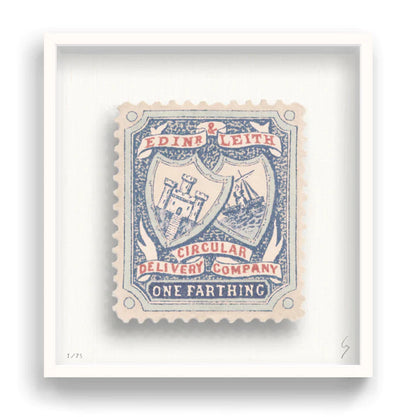 Guy Gee Art - SCOTLAND, EDINBURGH stamp art- Contemporary Art Gallery 