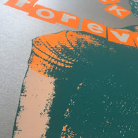 Jamie Reid, Fuck Forever Screen Print (silver) 1997 - Smolensky Gallery