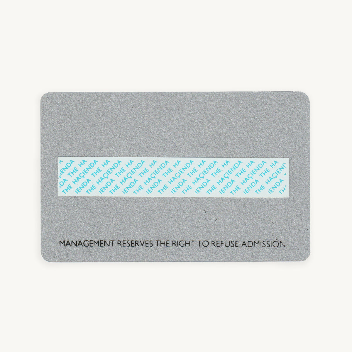 Factory Records, FAC51 Hacienda Membership card