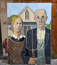 Francis Thorrington, American Gothic by Grant Wood contemporary art for sale from Smolensky Gallery