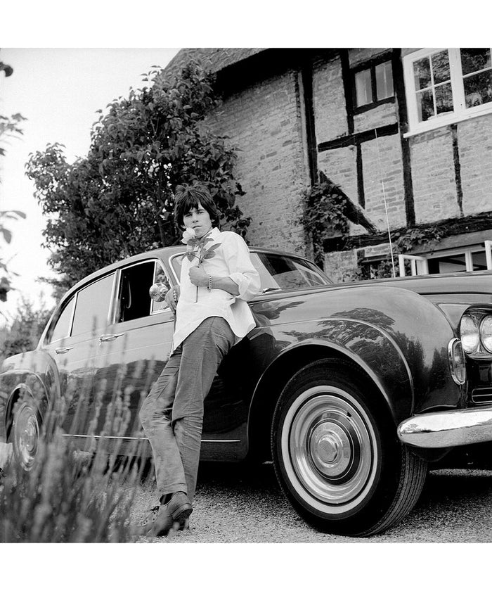 Gered Mankowitz, Keith Richards next to Blue Lena, 1966