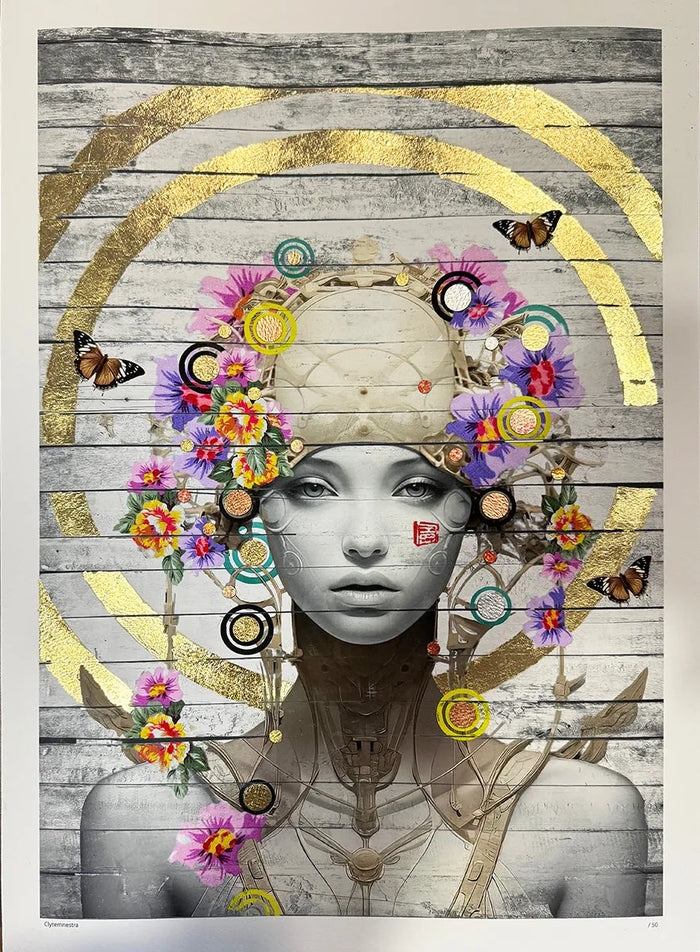 (The Trunk of Funk)Gareth Tristan Evans, Clytemnestra (24 Carat Gold), 2023 limited edition art for sale from Smolensky Gallery