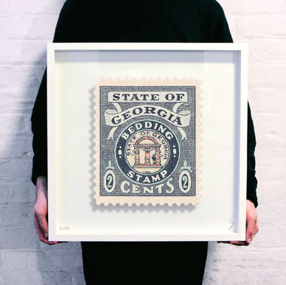 Guy Gee Art - GEORGIA stamp art- Contemporary Art Gallery 
