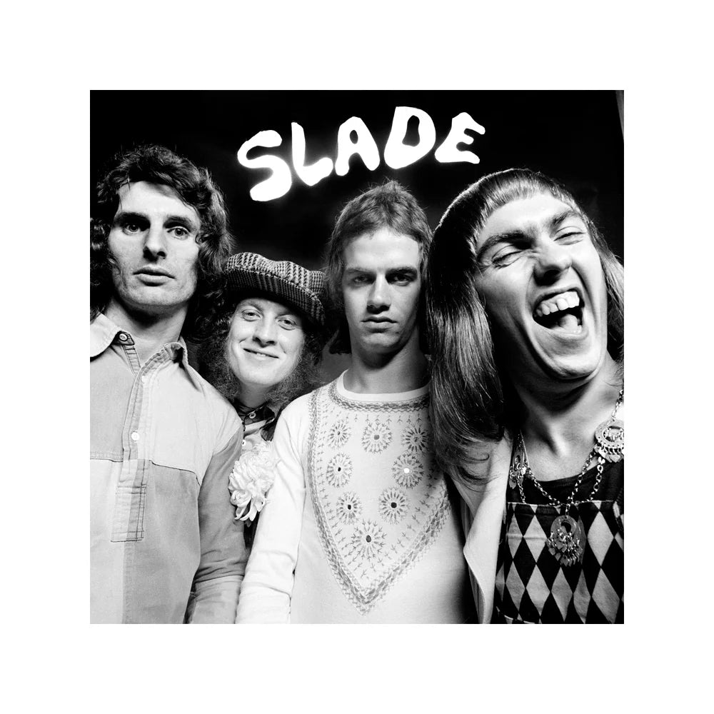 Gered Mankowitz, English rock band Slade photographed in London, 1973 Limited edition fine art photograph by Gered Mankowitz, capturing iconic portraits of legendary musicians and cultural icons. Available at Smolensky Gallery
