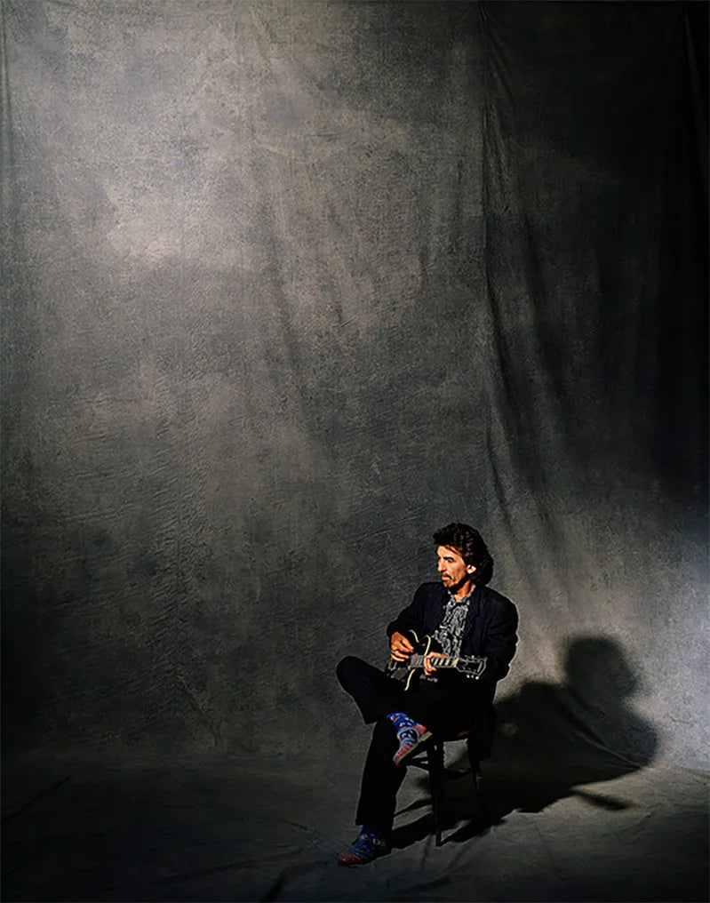 Gered Mankowitz, George Harrison photographed in London for the front cover of his 'Cloud Nine' album, 1986 Limited edition fine art photograph by Gered Mankowitz, capturing iconic portraits of legendary musicians and cultural icons. Available at Smolensky Gallery