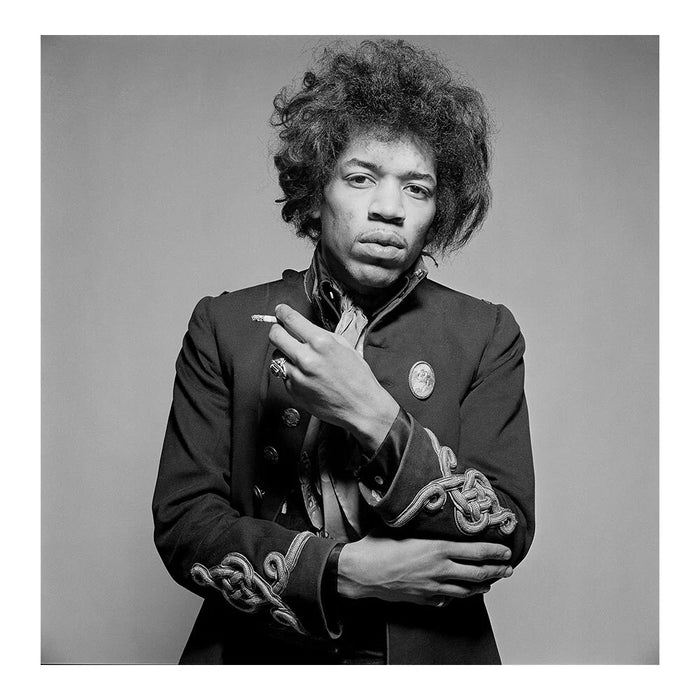 Gered Mankowitz, Jimi Hendrix poses with a cigarette, 1967 Limited edition fine art photograph by Gered Mankowitz, capturing iconic portraits of legendary musicians and cultural icons. Available at Smolensky Gallery