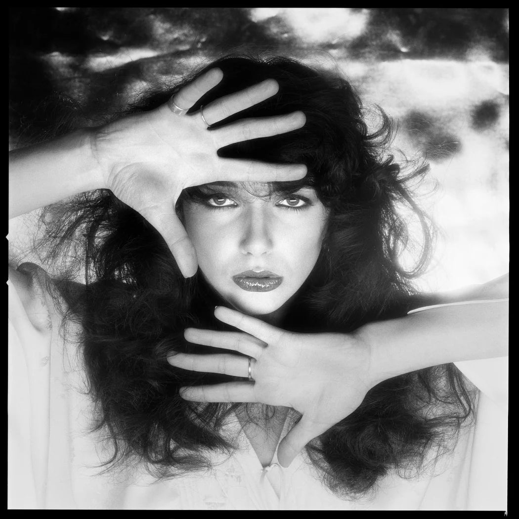 Gered Mankowitz, Kate Bush framing her face, 1978 Limited edition fine art photograph by Gered Mankowitz, capturing iconic portraits of legendary musicians and cultural icons. Available at Smolensky Gallery