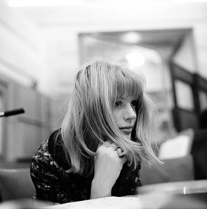 Gered Mankowitz, Marianne Faithfull at Decca Studios in London, 1964 Limited edition fine art photograph by Gered Mankowitz, capturing iconic portraits of legendary musicians and cultural icons. Available at Smolensky Gallery