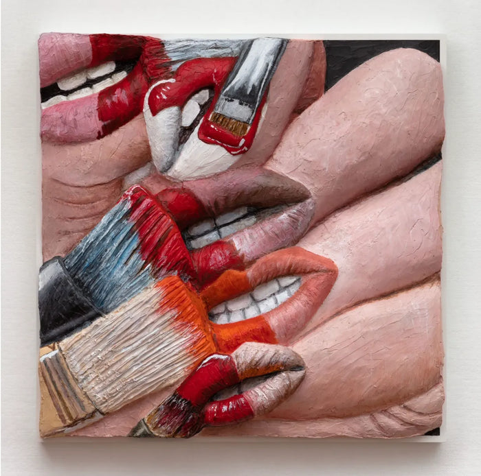 Gina Beavers, Nails with Painter’s Lips, 2019