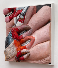 Gina Beavers, Nails with Painter’s Lips, 2019