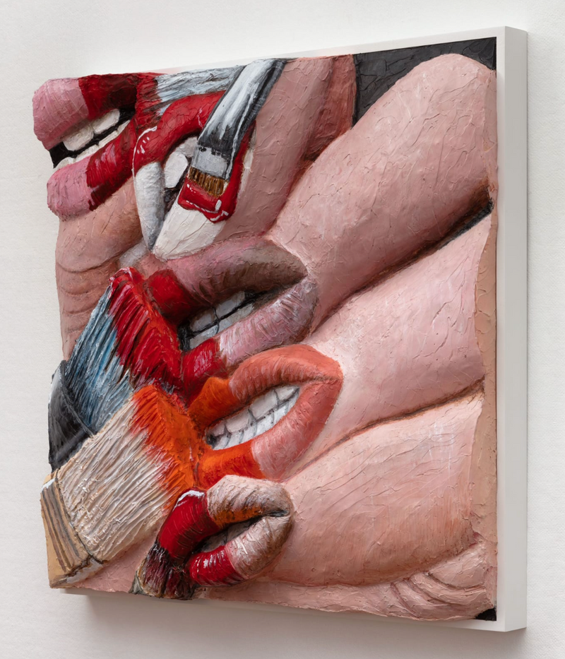 Gina Beavers, Nails with Painter’s Lips, 2019