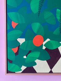 Hello Marine, Beneath The Palm’s Shade, 2025 original artwork for sale from Smolensky Gallery
