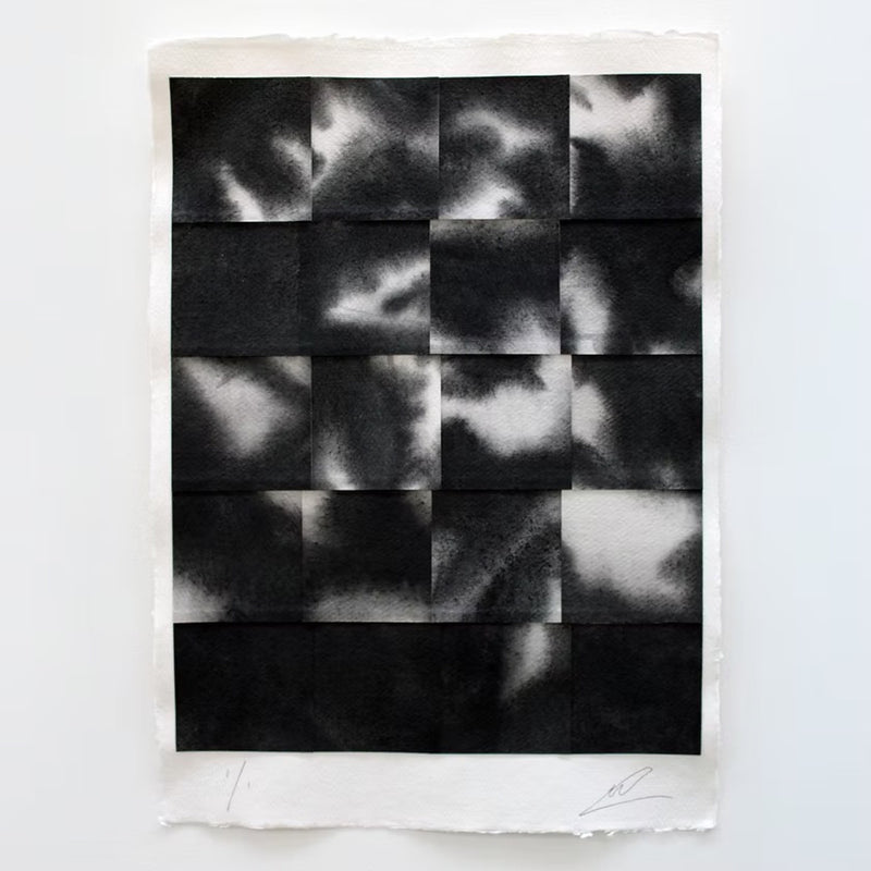 Henry Woolway, Echoes on paper 02, 2023, Abstract Wall art for sale with artist signature from Smolensky Gallery