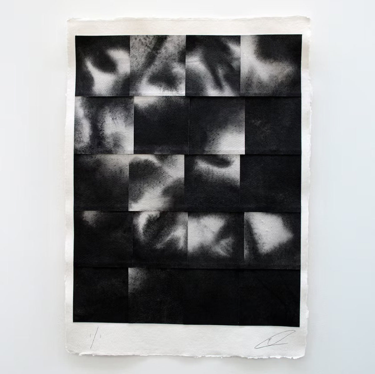 Henry Woolway, Echoes on paper 03, 2023, Abstract Wall art for sale with artist signature from Smolensky Gallery