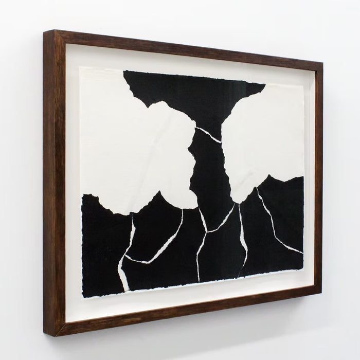 Henry Woolway, Von Oben on paper No1, Abstract Wall art for sale with artist signature from Smolensky Gallery