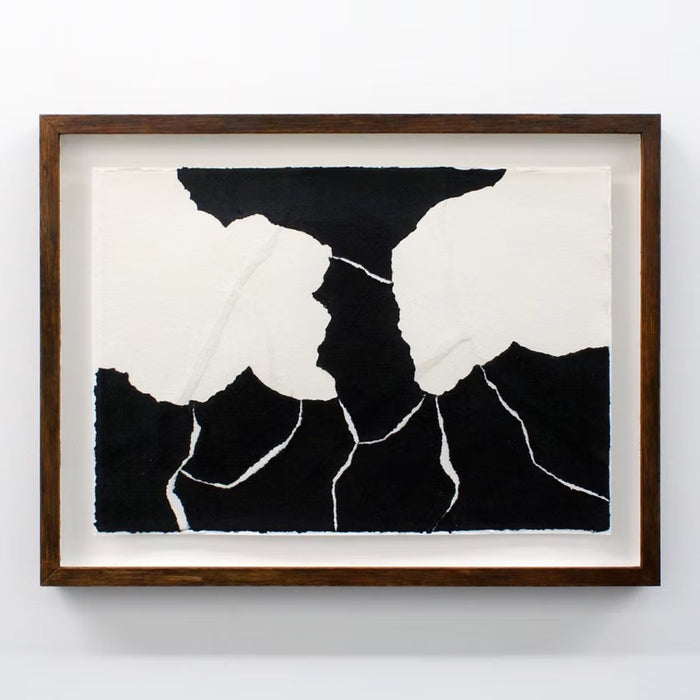 Henry Woolway, Von Oben on paper No1, Abstract Wall art for sale with artist signature from Smolensky Gallery