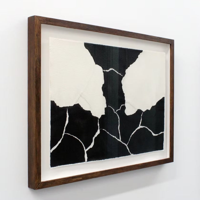 Henry Woolway, Von Oben on paper No2, Abstract Wall art for sale with artist signature from Smolensky Gallery