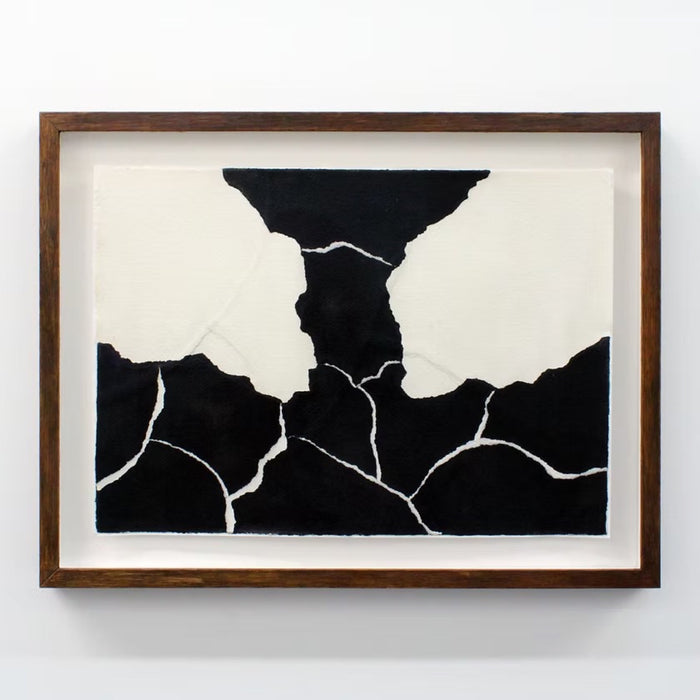 Henry Woolway, Von Oben on paper No2, Abstract Wall art for sale with artist signature from Smolensky Gallery