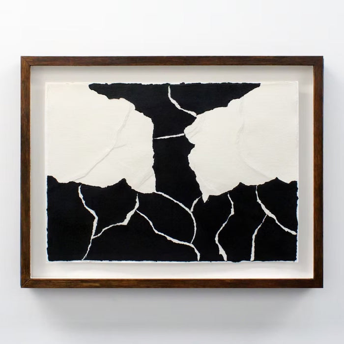 Henry Woolway, Von Oben on paper No3, Abstract Wall art for sale with artist signature from Smolensky Gallery