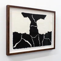 Henry Woolway, Von Oben on paper No4, Abstract Wall art for sale with artist signature from Smolensky Gallery