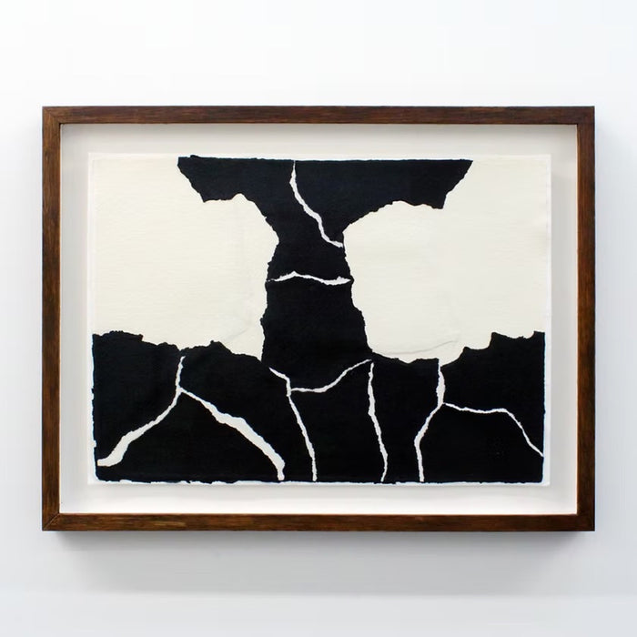 Henry Woolway, Von Oben on paper No4, Abstract Wall art for sale with artist signature from Smolensky Gallery