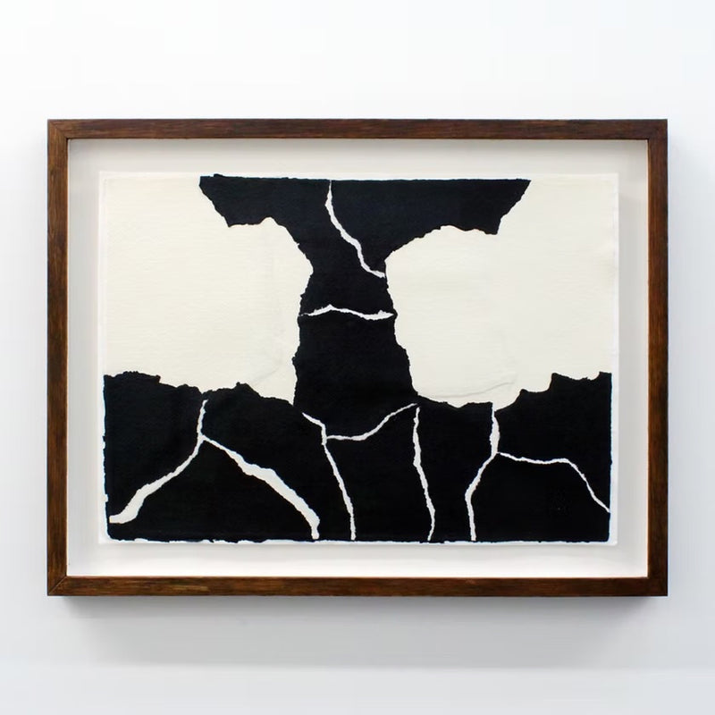 Henry Woolway, Von Oben on paper No4, Abstract Wall art for sale with artist signature from Smolensky Gallery