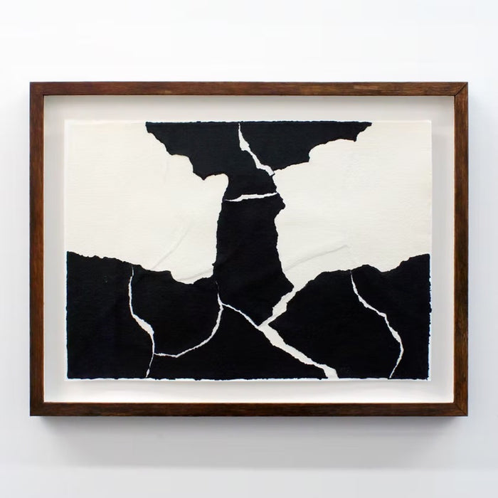 Henry Woolway, Von Oben on paper No5, Abstract Wall art for sale with artist signature from Smolensky Gallery