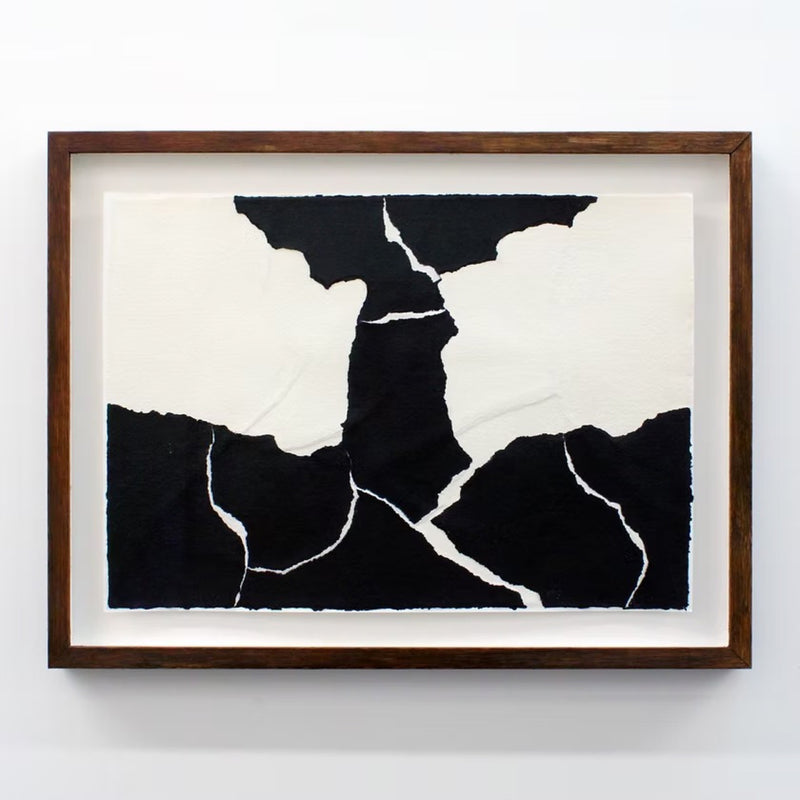 Henry Woolway, Von Oben on paper No5, Abstract Wall art for sale with artist signature from Smolensky Gallery