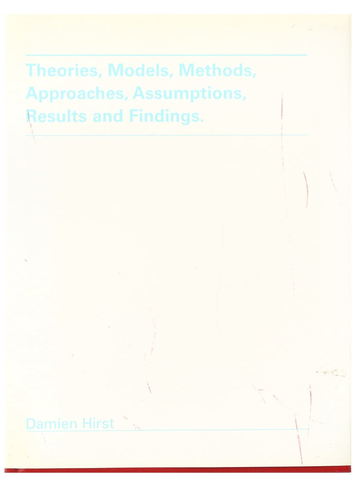 Damien Hirst, Theories, Models, Methods, Approaches, Assumptions, Results, and Findings, 2000