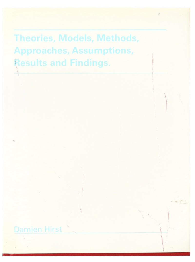 Damien Hirst, Theories, Models, Methods, Approaches, Assumptions, Results, and Findings, 2000