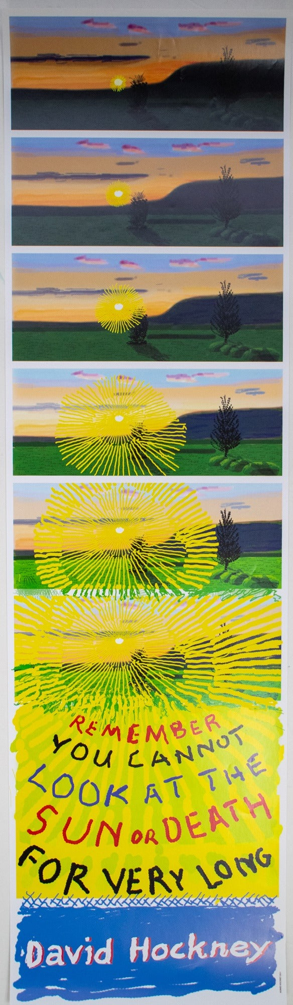 David Hockney, Remember That You Cannot Look At The Sun Or Death For Very Long, 2021