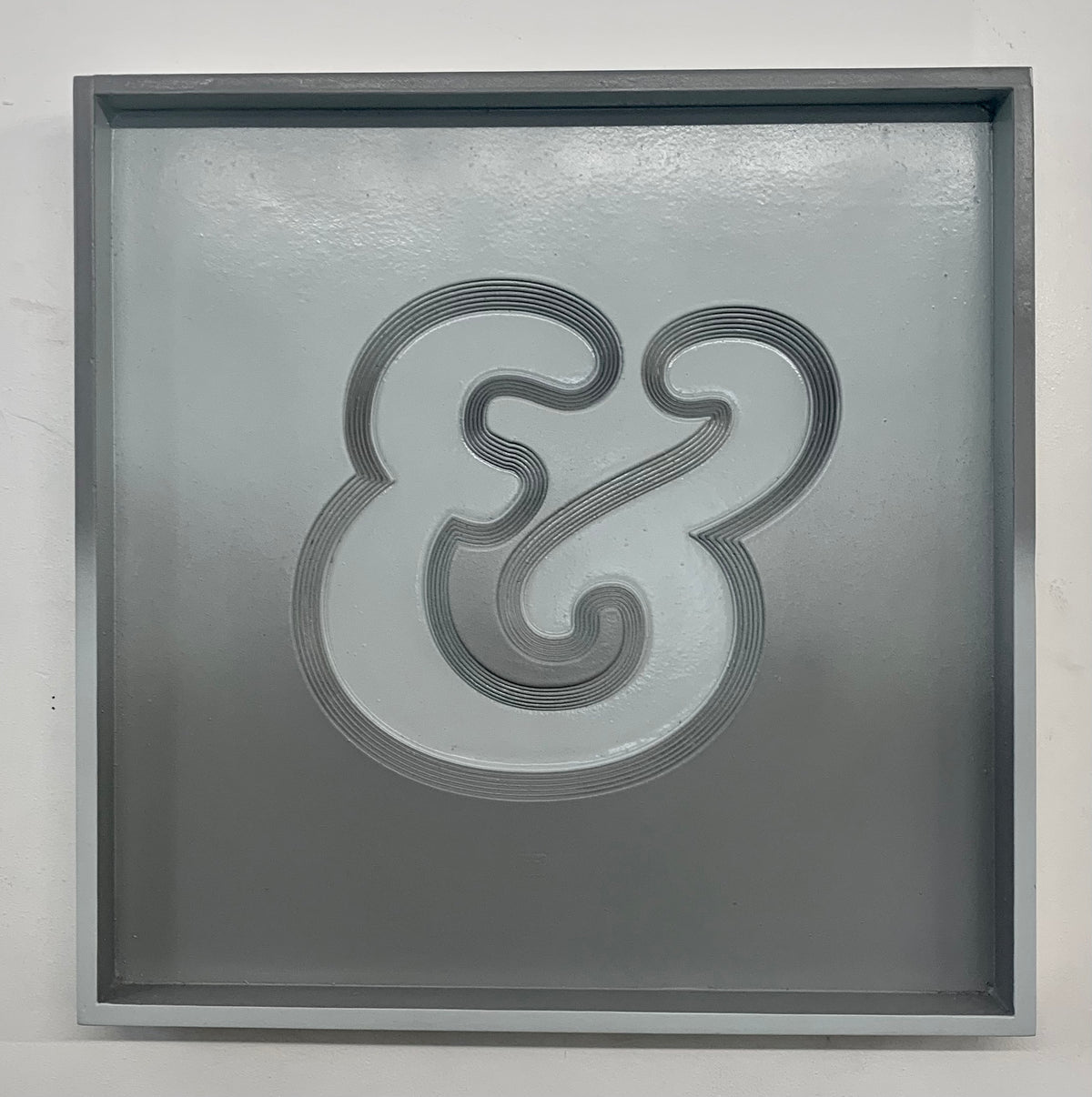 CurlyMark, Ampersand (Grey and Grey), 2024