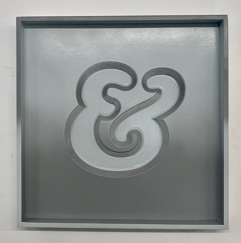 CurlyMark, Ampersand (Grey and Grey), 2024
