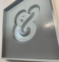 CurlyMark, Ampersand (Grey and Grey), 2024