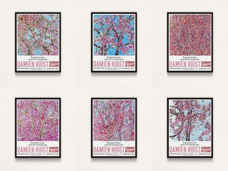 Damien Hirst, The Set of 6 Foundation Cartier Cerisiers En Fleurs Cherry, 2021