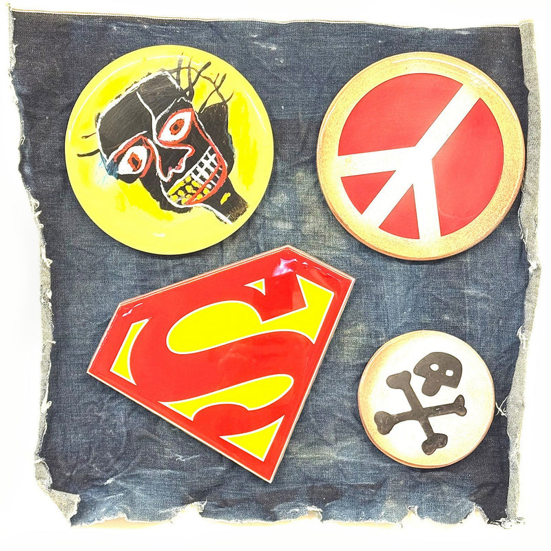 TBOY, Enamels and Badges - Superman and Basquiat