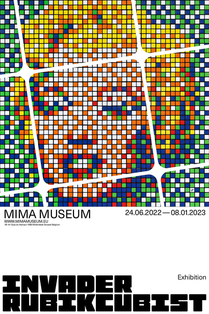 Invader, Rubikcubist MIMA Poster (v1), 2022-Smolensky Gallery