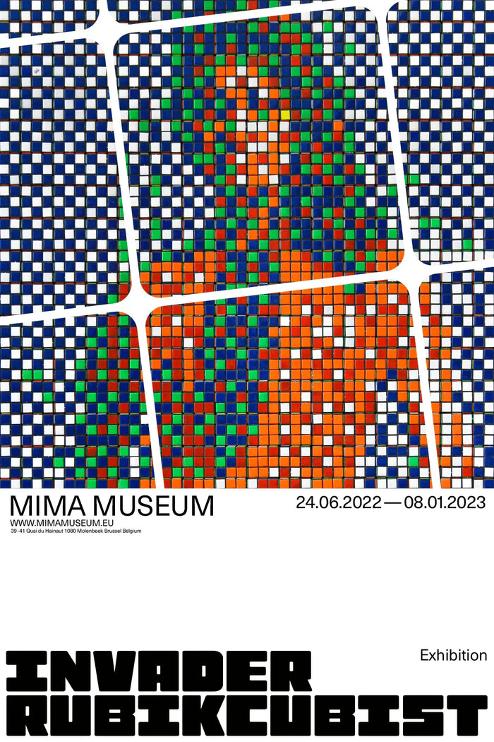Invader, Rubikcubist MIMA Poster (v3), 2022-Smolensky Gallery